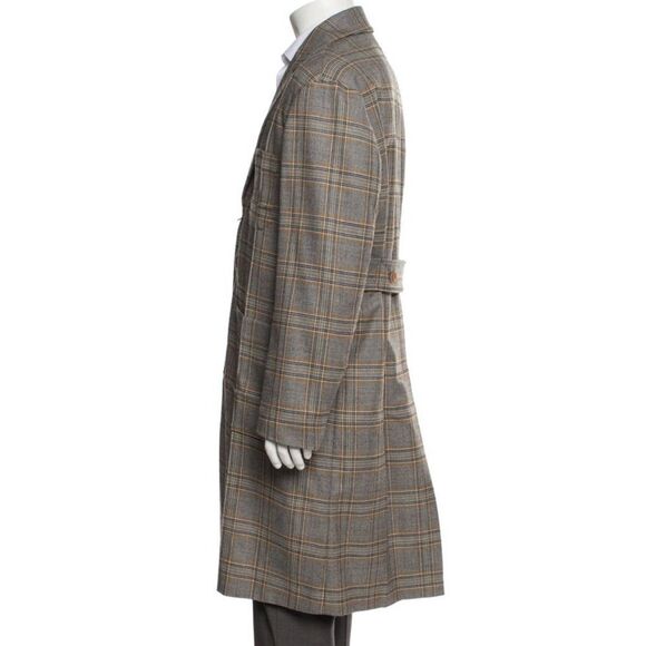 Gucci Plaid Trench Coat - Picture 3 of 4